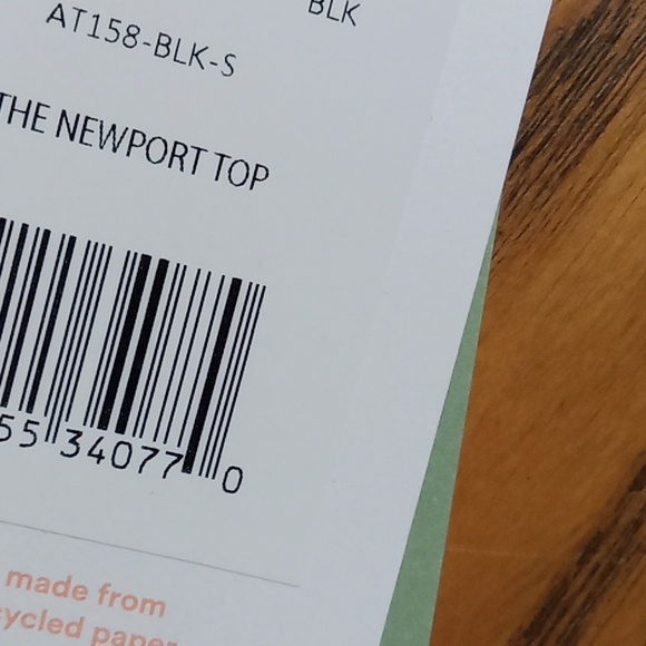 Andie Womens Bikini Small Top  Swim Vacation Black NEWPORT Resort NEW - Picture 3 of 4